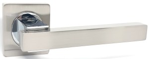 Ручка дверная KEDR R08-103 SN CP (сатин/хром)